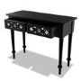 Black Mirrored Boho Dressing Table with 2 Drawers - Alexis