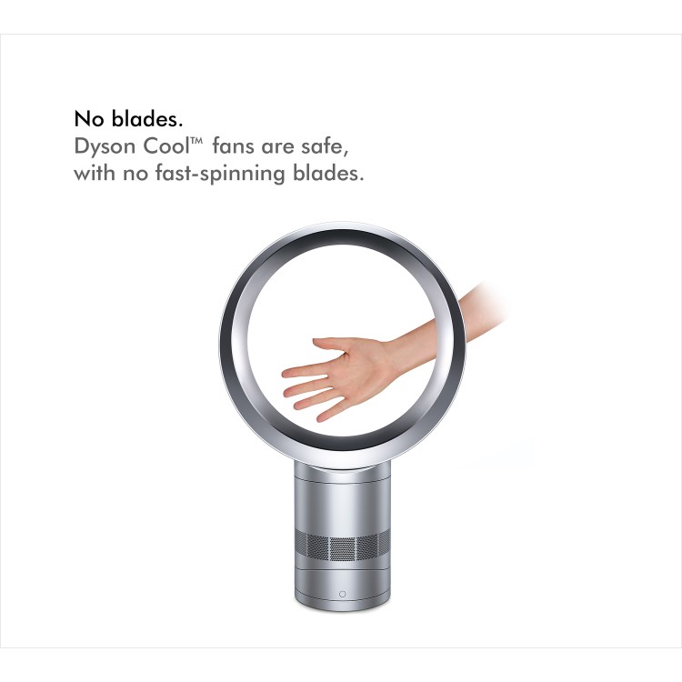 Dyson AM06 12 Inch Desk Fan - White and Silver