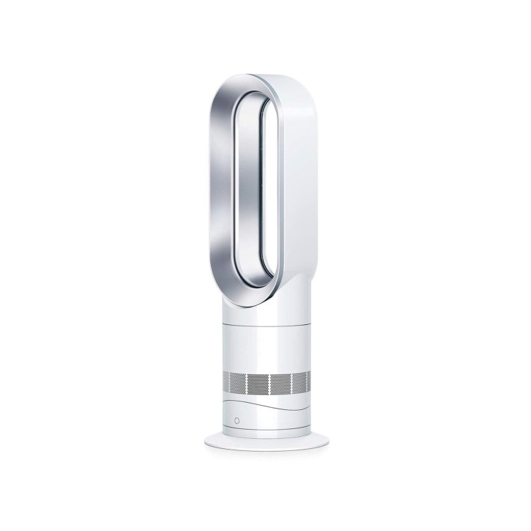 Refurbished Dyson AM09 Hot and Cool Fan - White and Silver