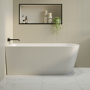 GRADE A1 - Freestanding Single Ended Left Hand Corner Bath 1500 x 800mm - Amaro