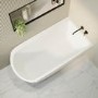 GRADE A1 - Freestanding Single Ended Right Hand Corner Bath 1500 x 800mm - Amaro