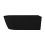 GRADE A1 - Matt Black Freestanding Single Ended Right Hand Corner Bath 1650 x 800mm - Amaro