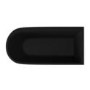 GRADE A1 - Matt Black Freestanding Single Ended Right Hand Corner Bath 1650 x 800mm - Amaro