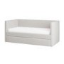Cream Fabric Single Day Bed with Trundle - Amie