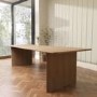 Extra Large Rustic Oak Dining Table - 240cm - Seats 10 - 12 - Mia