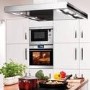 Amica 25L 900W Built-in Microwave with Grill - Stainless steel