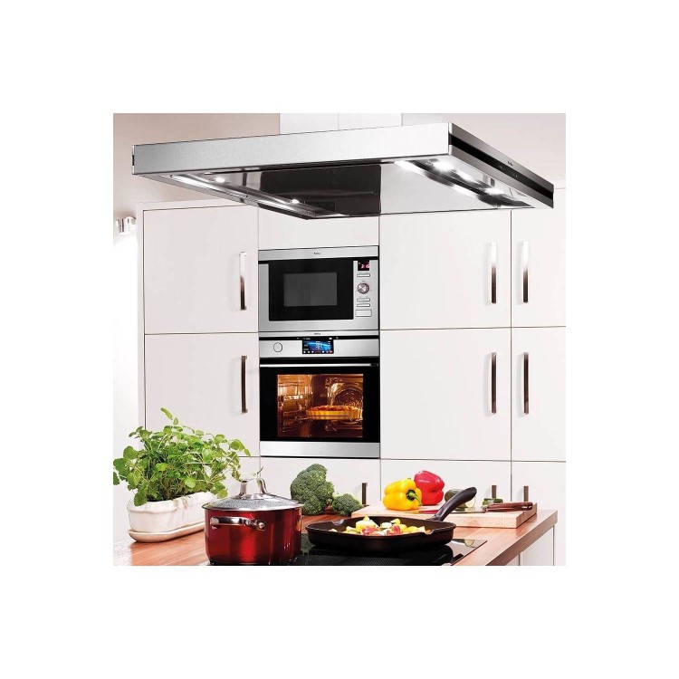 Amica 25L 900W Built-in Microwave with Grill - Stainless steel