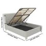 Grey Upholstered Double Ottoman Bed With Legs - Amara