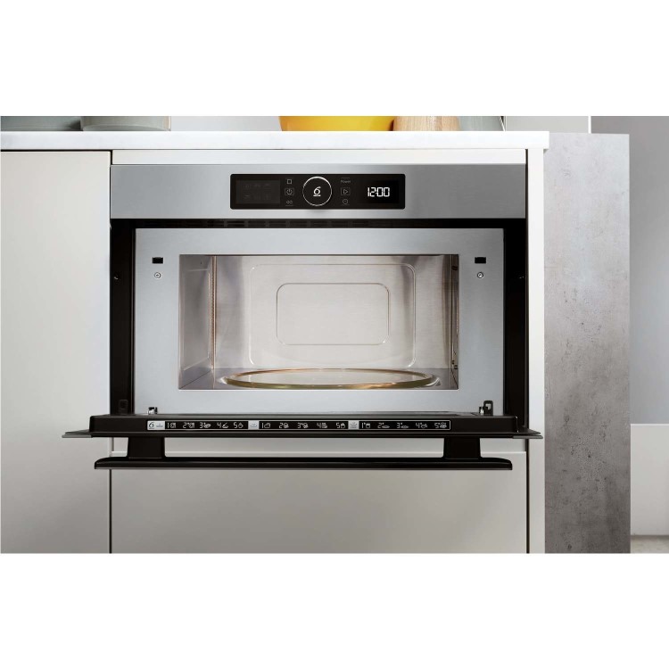 Whirlpool AMW730IX Absolute 31 Litre Built-In Microwave And Grill - Stainless Steel