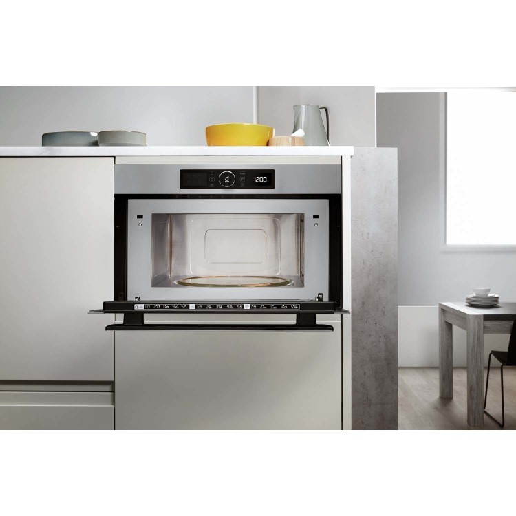 Whirlpool AMW730IX Absolute 31 Litre Built-In Microwave And Grill - Stainless Steel