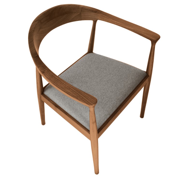 Solid Walnut Carver Dining Chair - Anders