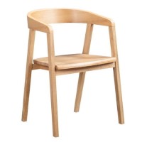 Solid Oak Carver Dining Chair - Anders
