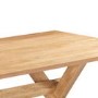 Large Oak Refectory Dining Table - Seats 10 - Anders