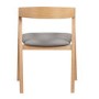 Solid Oak Carver Dining Chair with Grey Woven Seat - Anders