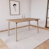 Large Oak Modern  Dining Table - Seats 4 - Anders