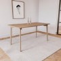 Large Oak Modern  Dining Table - Seats 4 - Anders