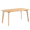 Large Oak Modern  Dining Table - Seats 4 - Anders
