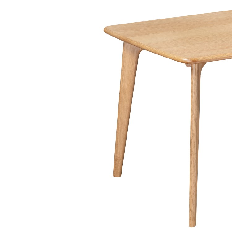 Large Oak Modern  Dining Table - Seats 4 - Anders