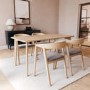 Large Oak Modern  Dining Table - Seats 4 - Anders