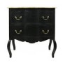 Angelique Matt Black French Style Chest of Drawers