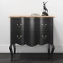 Angelique Matt Black French Style Chest of Drawers