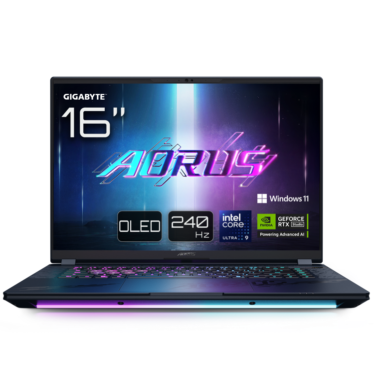 GIGABYTE AORUS MASTER 16 Intel Core Ultra 9 32GB RAM 2TB SSD GeForce RTX 5080 240Hz 16 Inch Windows 11 Pro Gaming Laptop