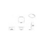 GRADE A1 - White and Chrome Shower Seat