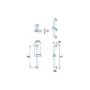 Croydex Chrome  Round Adjustable Height Slide Rail Kit with Hand Shower