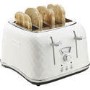 Refurbished Delonghi CTJ4003.W Brillante 4 Slice Toaster White