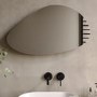 GRADE A1 - Pebble Backlit Bathroom Mirror with Battery Operated Lights 500 x 800mm - Apollo