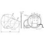 Round Backlit Heated Double Bathroom Mirror with Lights 900 x 700mm - Aquarius