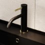 ONLY OPENED - Black & Brass Mono Basin Mixer Tap - Arissa
