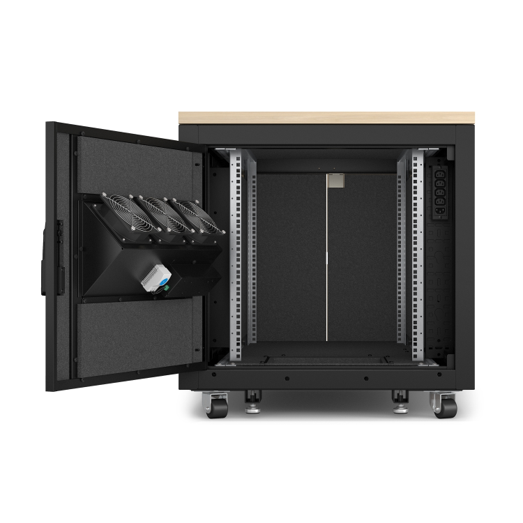 APC Rack Cabinet 12U Freestanding Rack Black Maple Colour