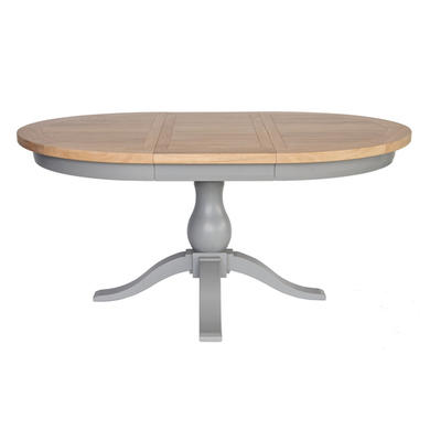 Genoa Grey Farmhouse Extendable Round Dining Table - Willis and Gambier Range
