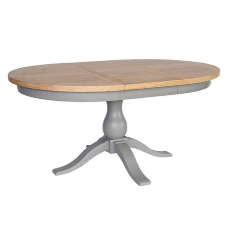 Genoa Grey Farmhouse Extendable Round Dining Table - Willis and Gambier Range