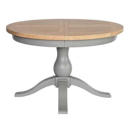Genoa Grey Farmhouse Extendable Round Dining Table - Willis and Gambier Range