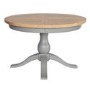 Genoa Grey Farmhouse Extendable Round Dining Table - Willis and Gambier Range