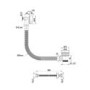 GRADE A1 - Brushed Brass Overflow Bath Filler Tap & Click Clack Waste - Arissa