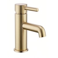 Brushed Brass Mono Basin Mixer Tap - Arissa