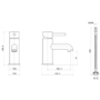 Brushed Brass Mono Basin Mixer Tap - Arissa
