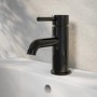 Black Chrome Mono Basin Mixer Tap - Arissa