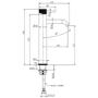 Brushed Bronze Fluted Tall Basin Mono Mixer Tap - Arissa