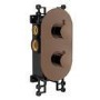 GRADE A1 - Brushed Bronze 2 Outlet Concealed Thermostatic Mixer Shower Valve - Arissa