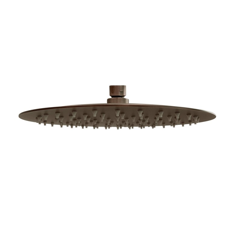 GRADE A1 - Brushed Bronze Ultra Slim 250mm Shower Head - Arissa
