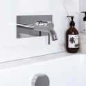 ARCHWMWBP Chrome Wall Mounted Bath Tap With Backing Plate - Arissa