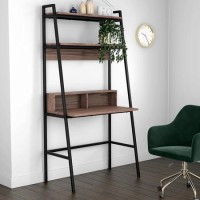 Industrial Walnut Ladder Desk - Arden