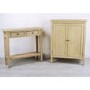 Narrow Light Wood Console Table with Drawers - Arelette
