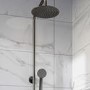 Gunmetal Grey Thermostatic Bar Mixer Shower Set with Slide Rail Kit & Hand Shower - Arissa