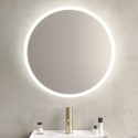 ARIAR600 Round Tiltable Bathroom Mirror with Lights 600mm - Arissa