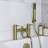 GRADE A1 - Brushed Brass Bath Shower Mixer Tap - Arissa GRADE A1 - Brushed Brass Bath Shower Mixer Tap - Arissa